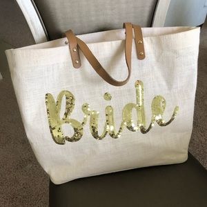 Sequined Bride Tote